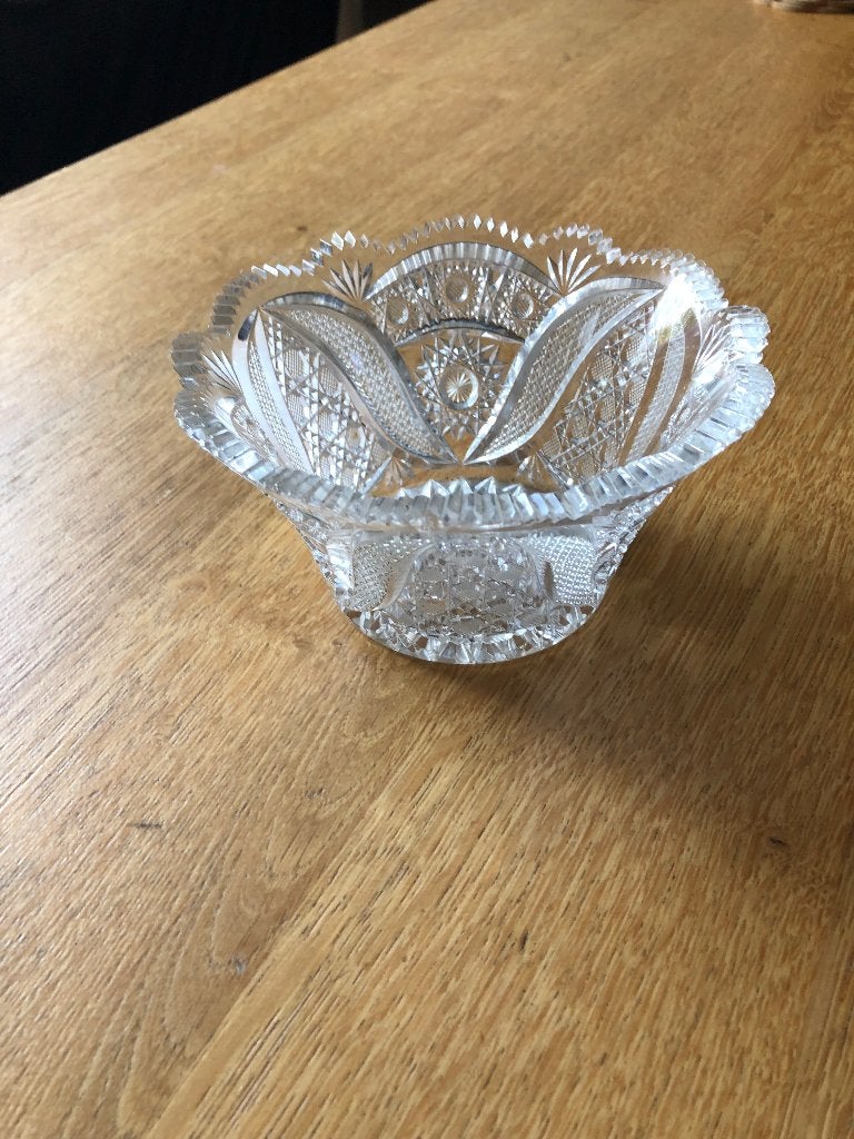 kristalen bonbon schaaltje, Klassiek, Ophalen of Verzenden, Glas, Schaal of Schalen