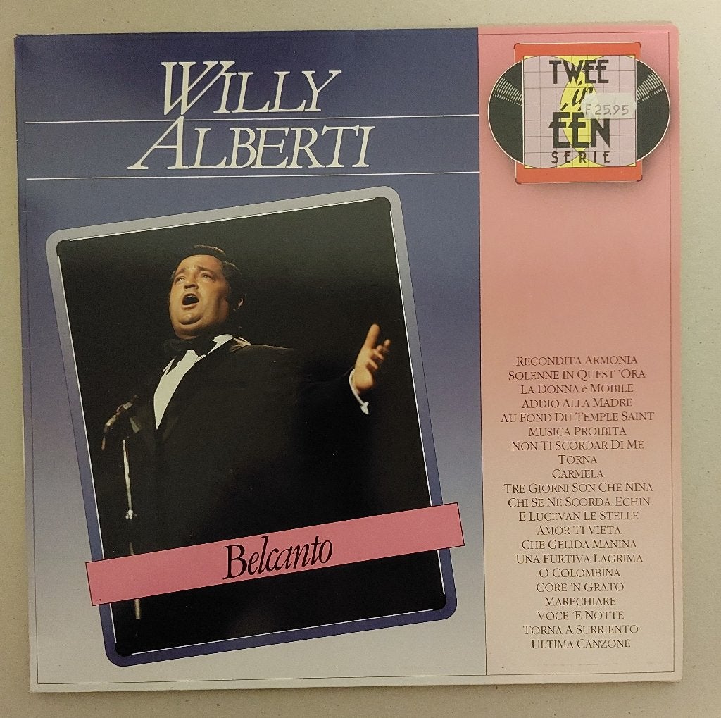 Dubbel LP Willy Alberti Belcanto, Ophalen of Verzenden, Gebruikt, 12 inch, Levenslied of Smartlap