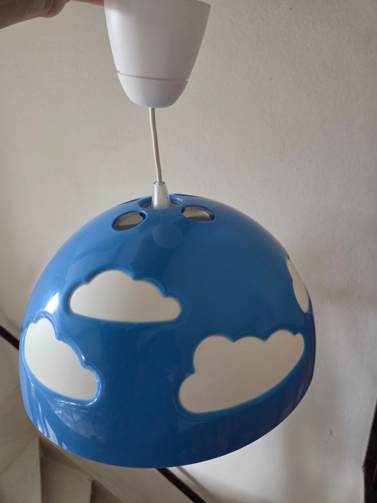 IKEA Kinderkamerlamp – Wolken Design, Ophalen, Zo goed als nieuw, Minder dan 50 cm