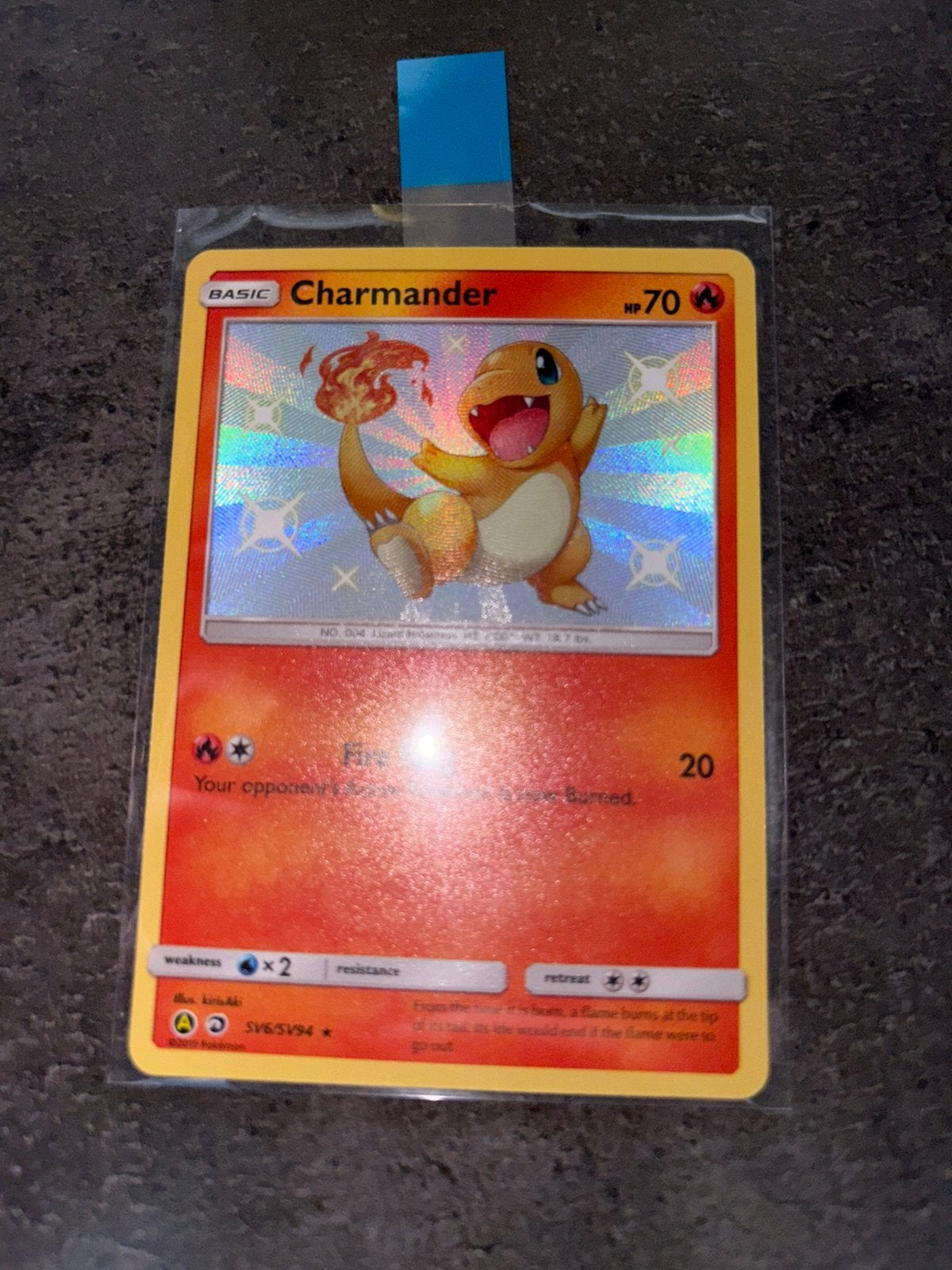 Charmander SV6/SV94 Hidden Fates, Hobby en Vrije tijd, Verzamelkaartspellen | Pokémon, Ophalen of Verzenden, Nieuw, Losse kaart