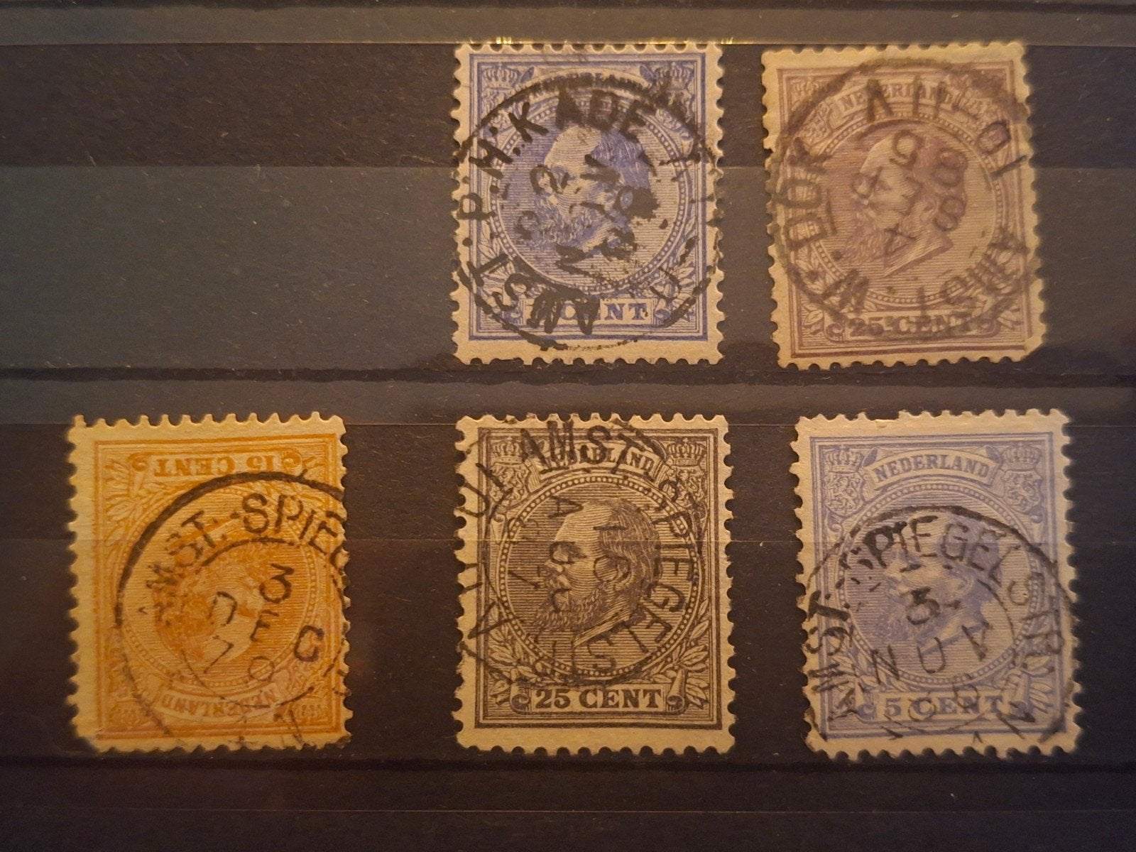 Nederland 1872 4e emissie: Kleinrondstempels Amsterdam, Ophalen of Verzenden