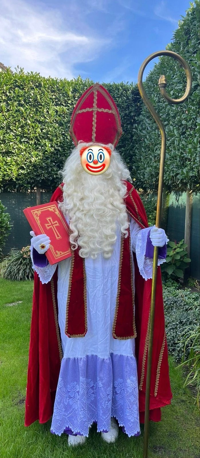 Sinterklaas kostuum compleet met accessoires, Ophalen of Verzenden, Zo goed als nieuw