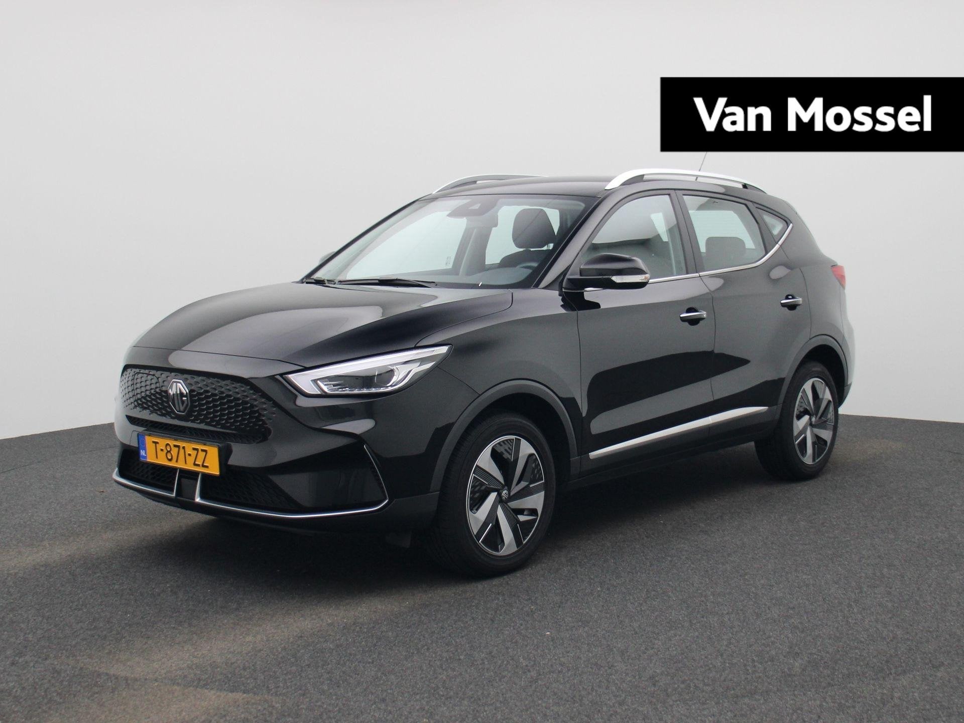 MG ZS EV Standard Range Comfort 50 kWh, Auto's, 12 maanden, Stof, ZS, Zwart