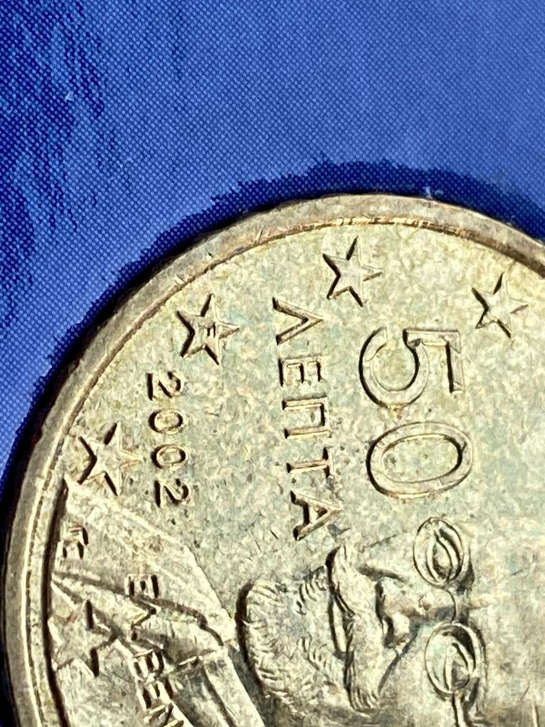 Griekse euromunten 10 en 50 cent 2002 met F in ster, Ophalen of Verzenden, Griekenland, Overige waardes, Setje