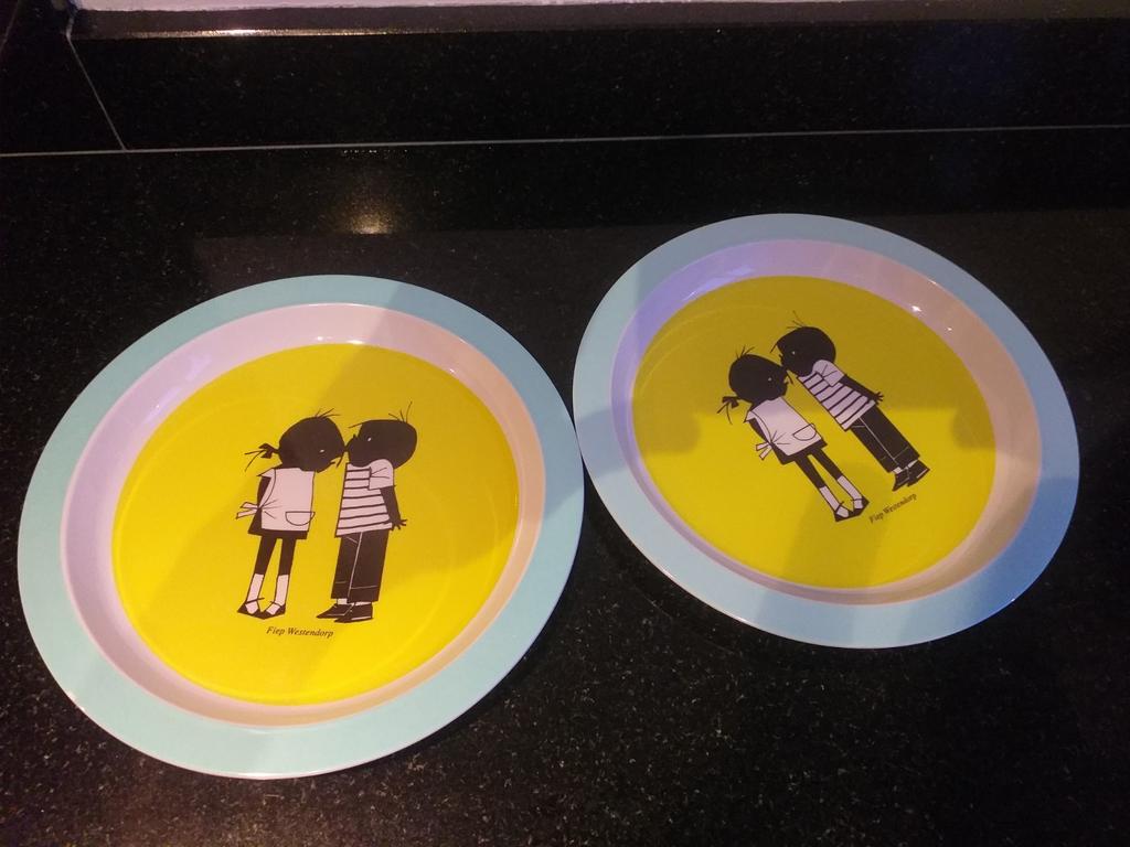 Jip en Janneke kinderbordjes, Ophalen