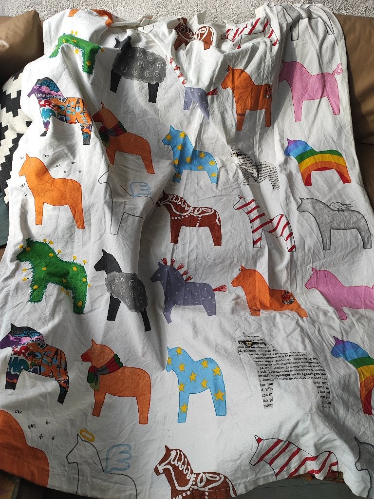Dala horse ikea gordijnen, IKEA, Ophalen, Zo goed als nieuw, Katoen