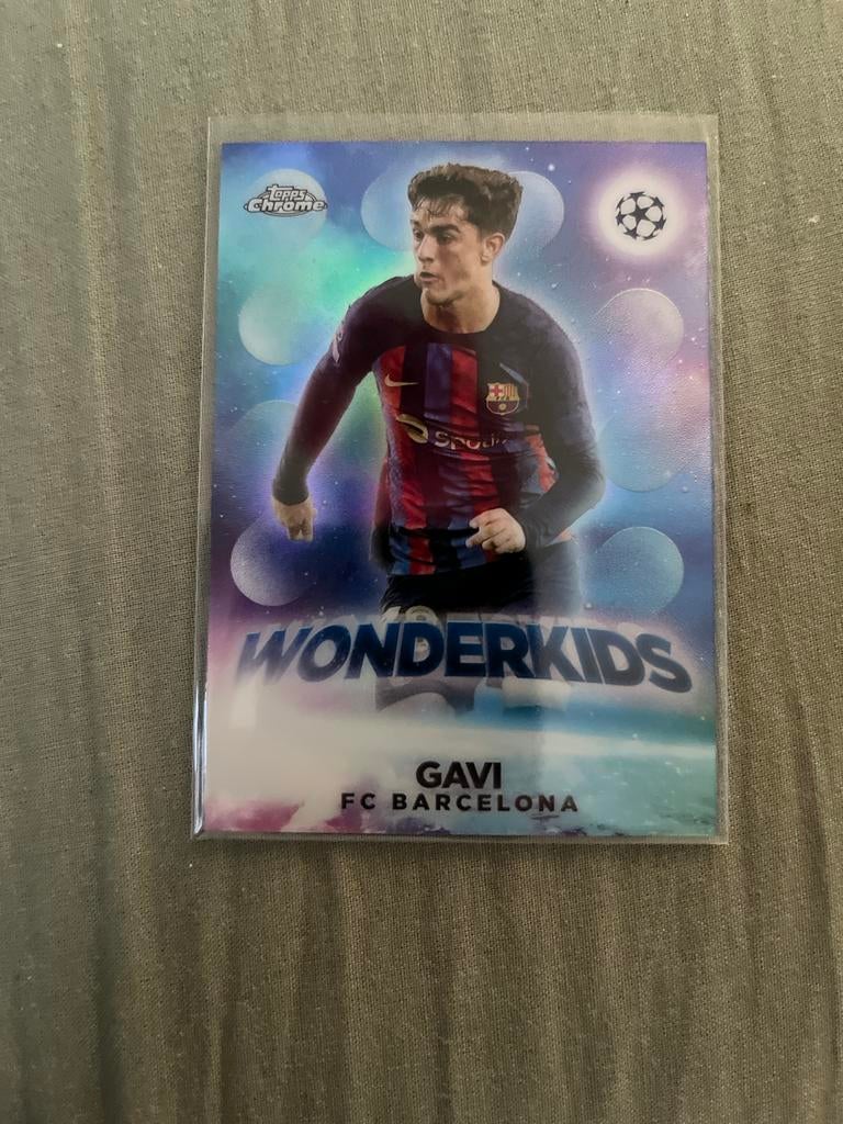 Topps Chrome Wonderkids Gavi FC Barcelona Voetbalkaart, Ophalen of Verzenden, Zo goed als nieuw