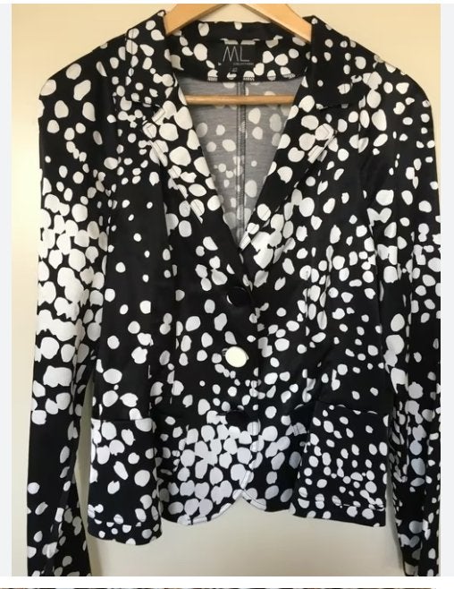 ML Collections chique polca dot chique jasje mt 42 valt 40, Maat 38/40 (M), Overige kleuren, ., Ophalen of Verzenden