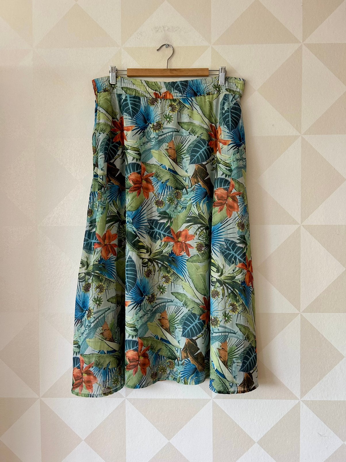 Sissy Boy maxi rok tropisch groen vogel S/36 78, Sissy-Boy, Ophalen of Verzenden, Maat 36 (S), Gedragen
