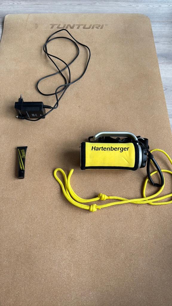 Hartenberger Duiklamp met Oplader en Accessoires, Ophalen of Verzenden, Gebruikt, Accu