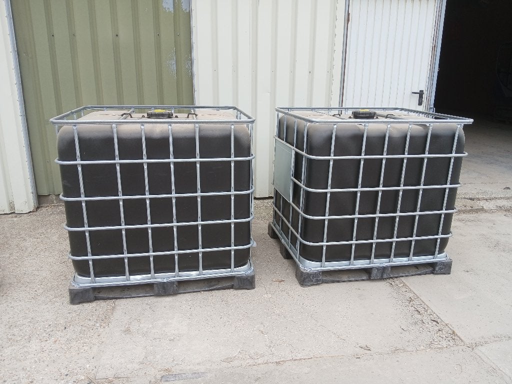 Ibc box, regenton te koop, Kunststof, Met kraantje, 150 liter of meer, Ophalen of Verzenden