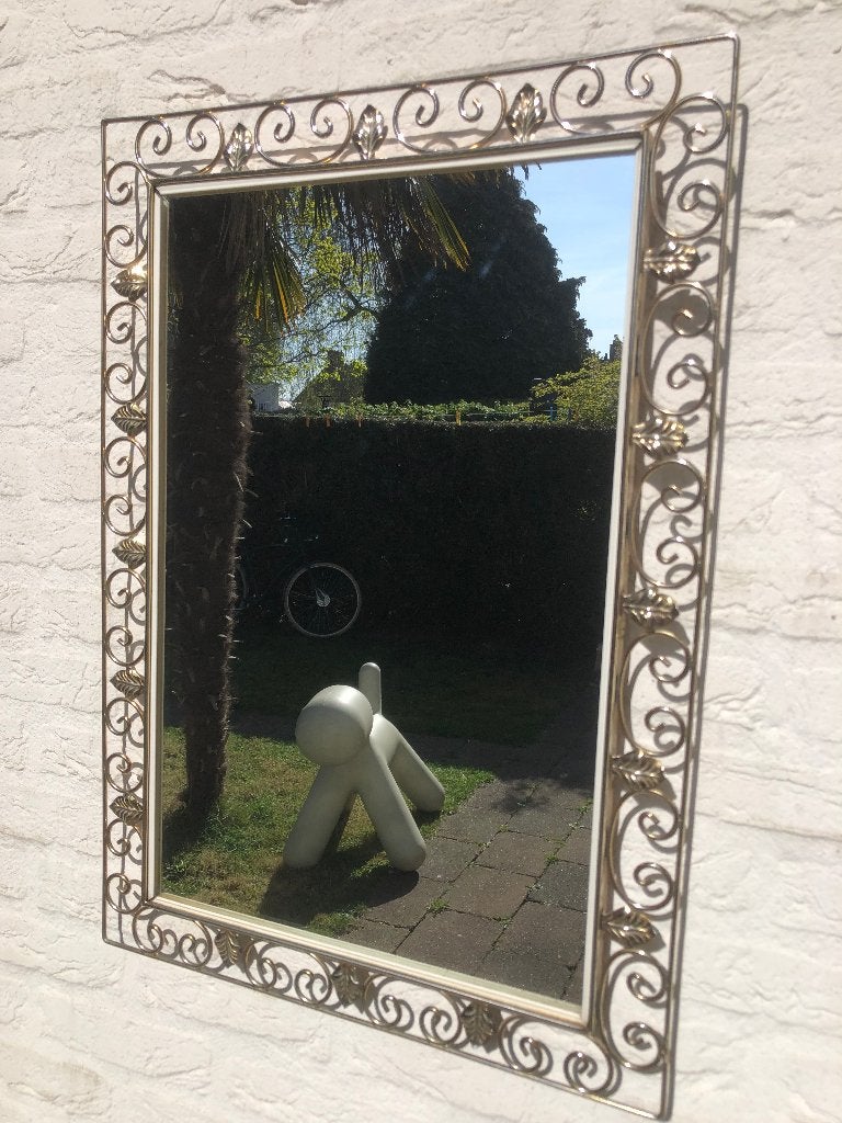 Vintage 'Deknudt' wandspiegel, vintage design, Minder dan 50 cm, Ophalen of Verzenden, Zo goed als nieuw, Minder dan 100 cm