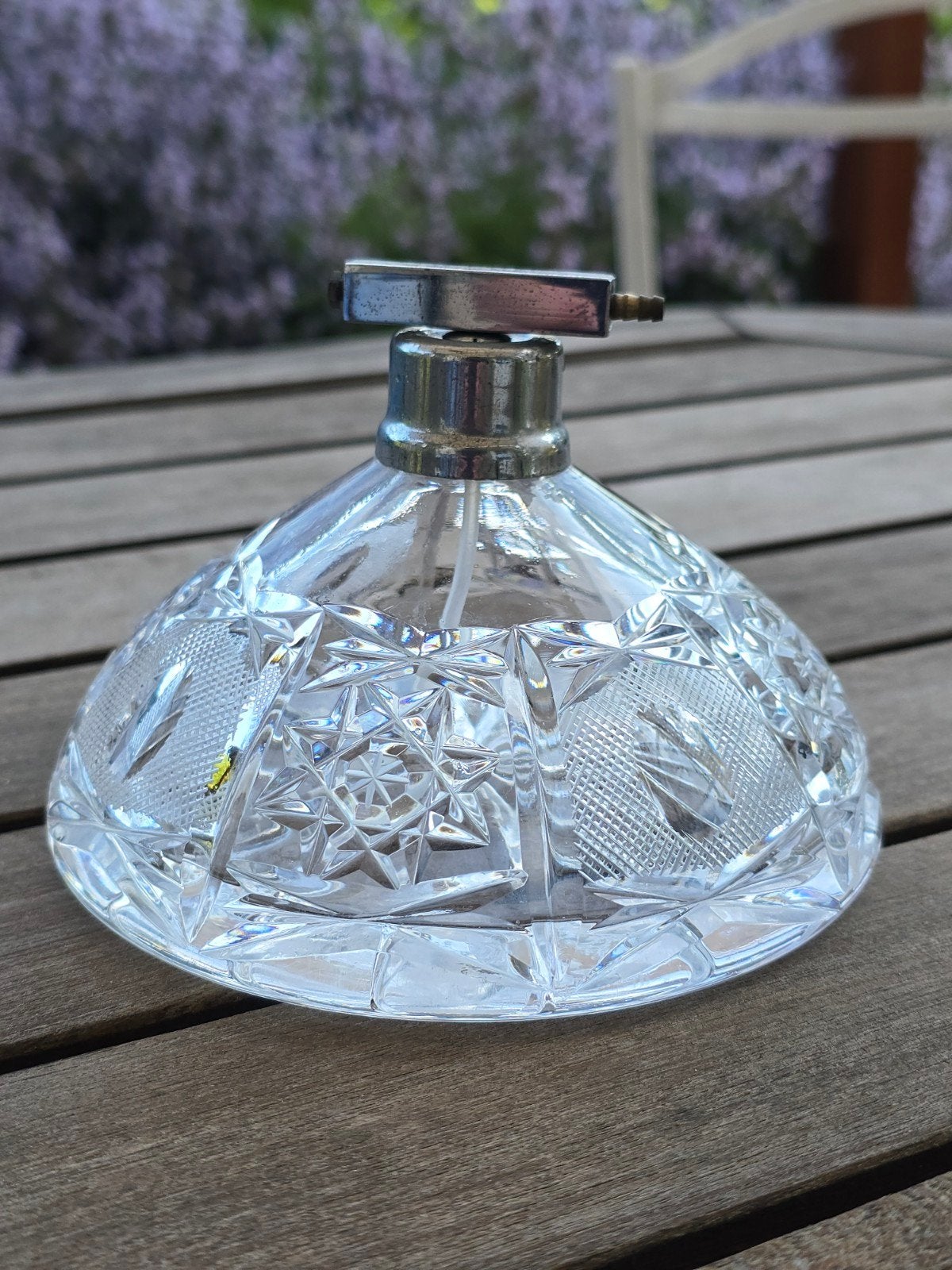 ANTIEKE ART DECO ITALIAANSE
PARFUMVERSTUIVER VAN KRISTAL, Ophalen of Verzenden