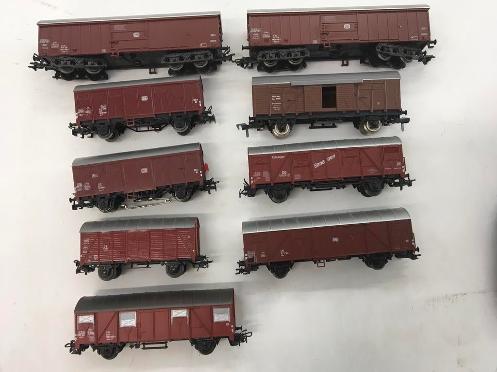 Märklin goederen wagons HO, 9 stuks, Wisselstroom, Wagon, Ophalen of Verzenden, Zo goed als nieuw