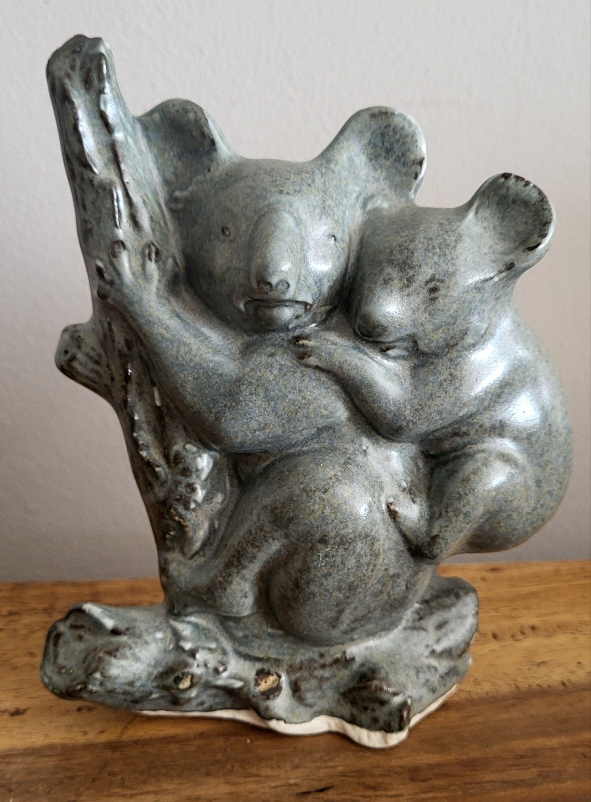 Keramieken Koala Beeldje - Moeder met Jong, Verzamelen, Ophalen of Verzenden, Zo goed als nieuw, Dier