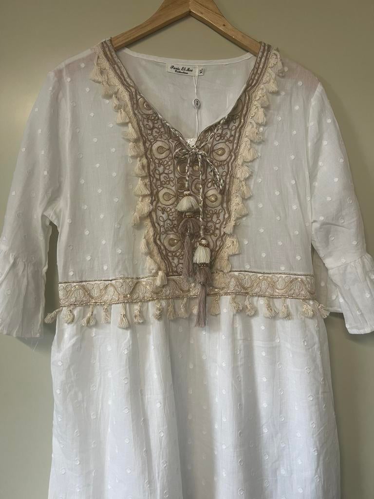 Ibiza jurk xl, Ophalen of Verzenden, Nieuw, Maat 42/44 (L), Wit