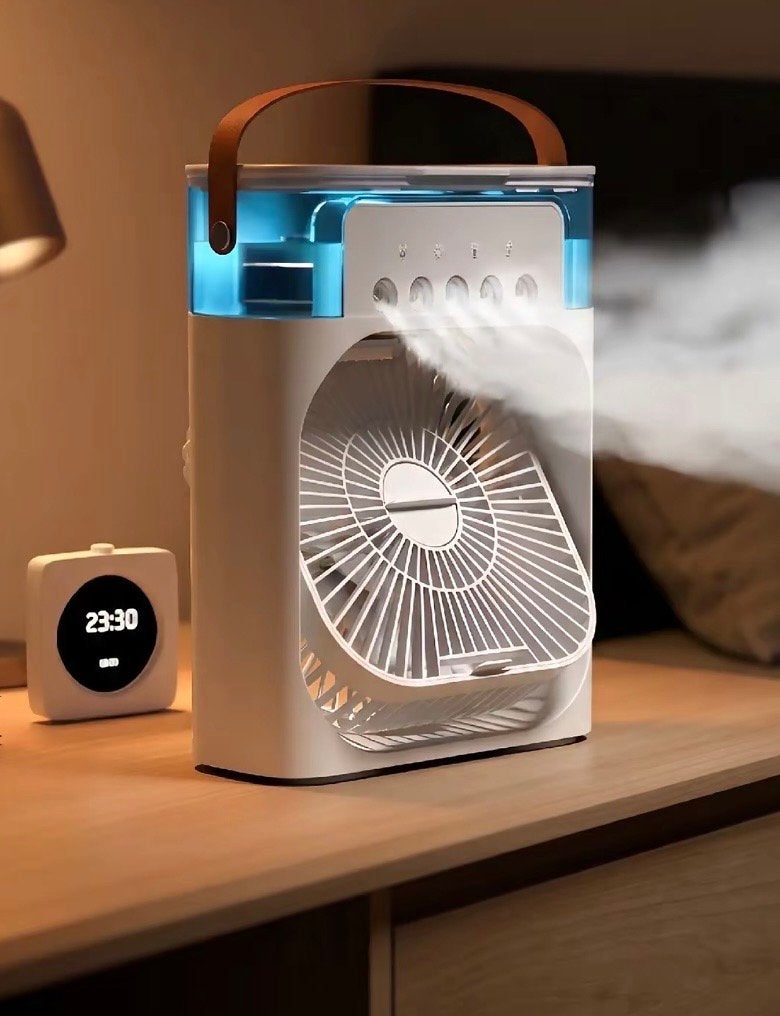 Draagbare Luchtkoeler met Waterreservoir en Ventilator, Ophalen of Verzenden, Nieuw, Overige