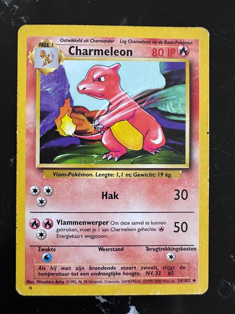 Charmeleon, Hobby en Vrije tijd, Verzamelkaartspellen | Pokémon, Ophalen of Verzenden, Gebruikt, Losse kaart