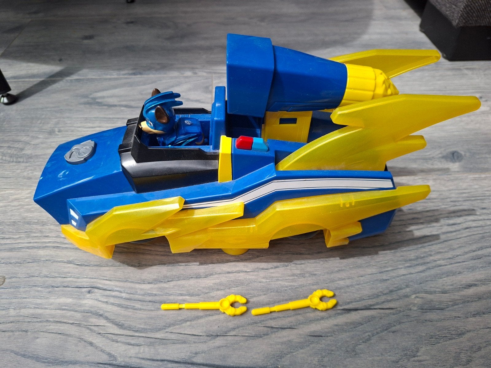 Paw Patrol Super Chase's Cruiser met figuur en accessoires, Ophalen, Gebruikt