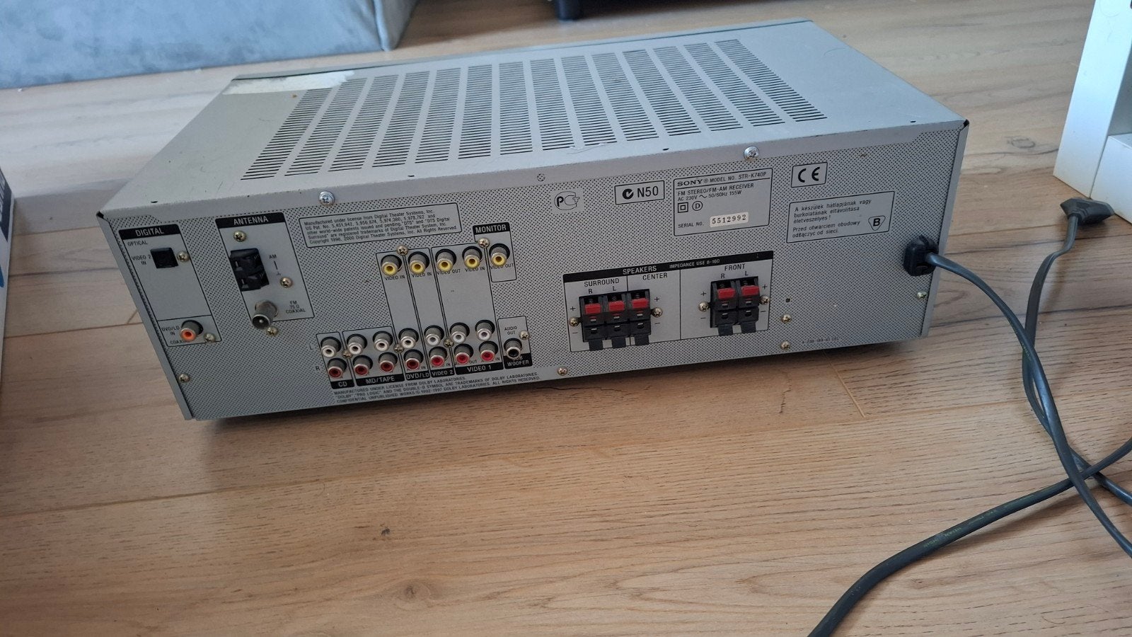Sony STR-K740P 5.1 surround receiver – Dolby Digital / DTS, Ophalen, Gebruikt, 60 tot 120 watt, Sony