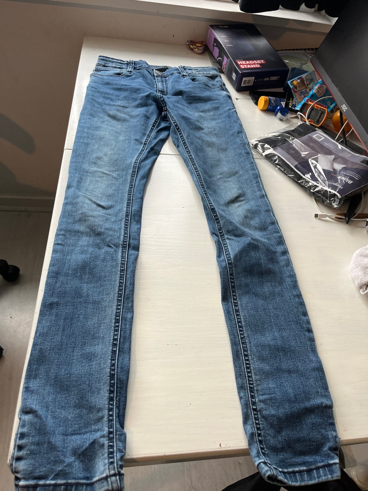 WE Super Skinny Jeans - Maat 176, Ophalen of Verzenden, Gebruikt, Jongen, Broek