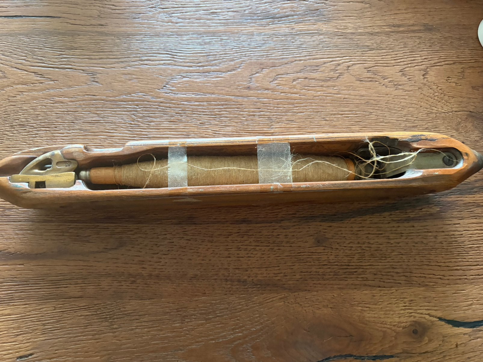 Antieke schietspoelen, 1 met klos er nog in., Antiek en Kunst, Ophalen of Verzenden