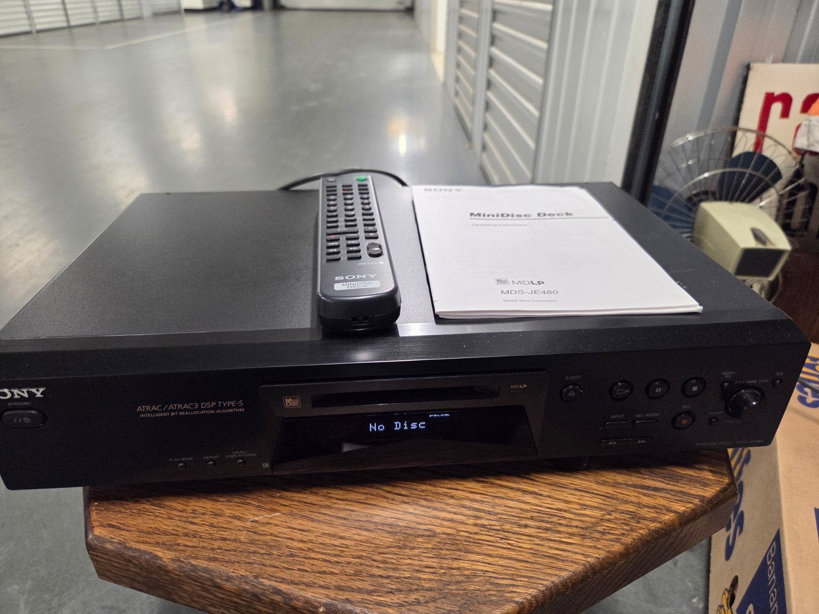 Sony MiniDisc  MDS-JE480 met afstandsbediening handlei, Ophalen of Verzenden