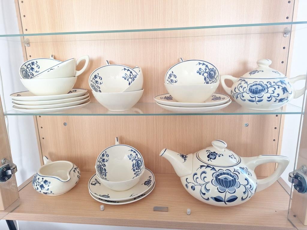 Oud theeservies van de Mosa fabrieken, Antiek en Kunst, Antiek | Servies los, Ophalen