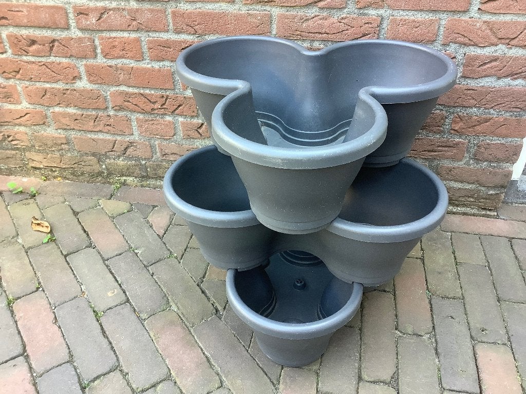 Elho 3 x buitenbakken, Tuin en Terras, Bloempotten, Ophalen, Kunststof, Gebruikt, Overige vormen