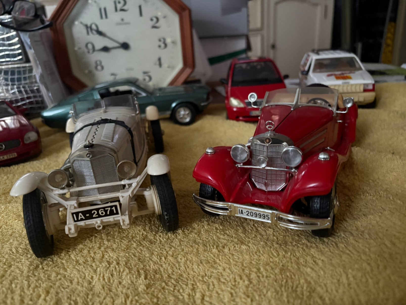 Mercedes  SSK.  1928.     1:18.   Burago, Ophalen of Verzenden, Zo goed als nieuw, Auto