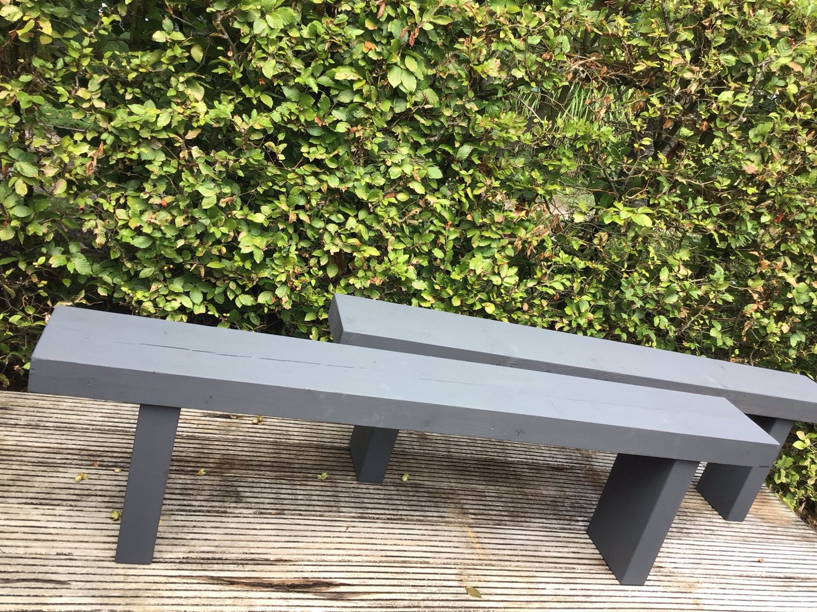 Set 2 st tuinbank moestuinbank set €35, Ophalen, Zo goed als nieuw