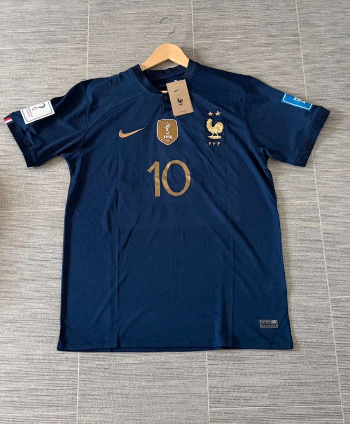 Frankrijk 2022 WK shirt Mbappe 10, Maat XL, Ophalen of Verzenden, Nieuw, Shirt