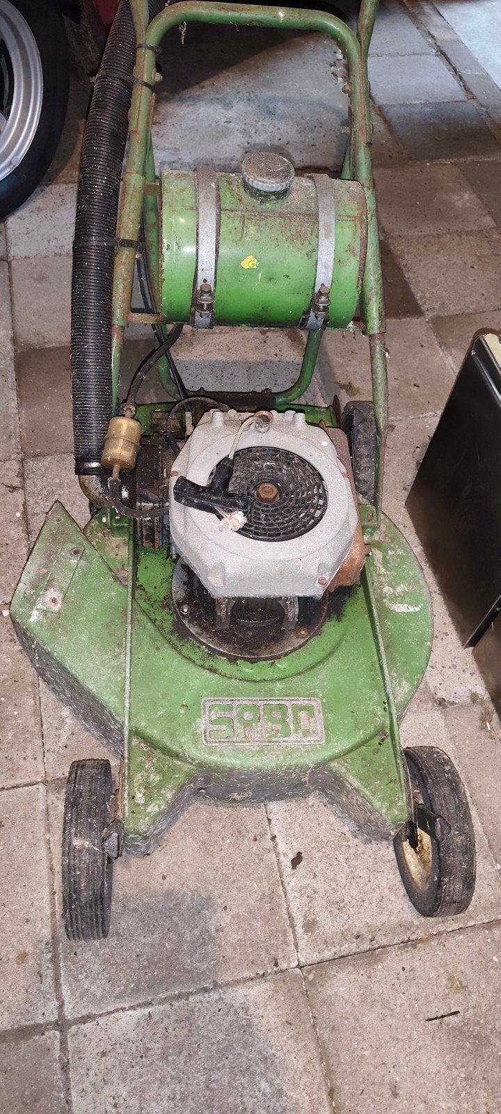 teab sabo proffesionele grasmaaier grasmachine ruwterreinma, Ophalen, Gebruikt