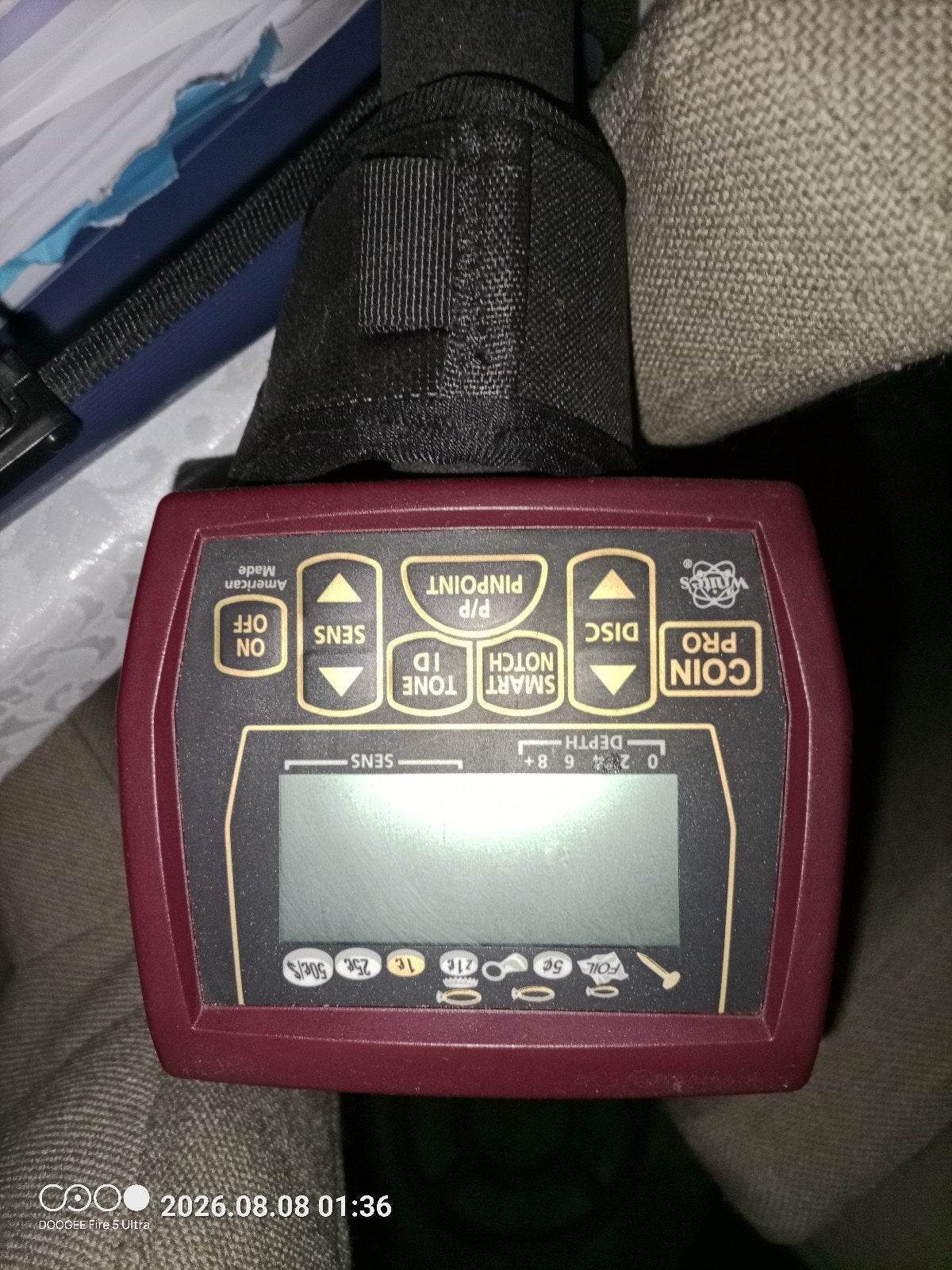 Metaaldetector set: detector, pinpointer, zeef, schepjes, Ophalen, Gebruikt, Overige merken