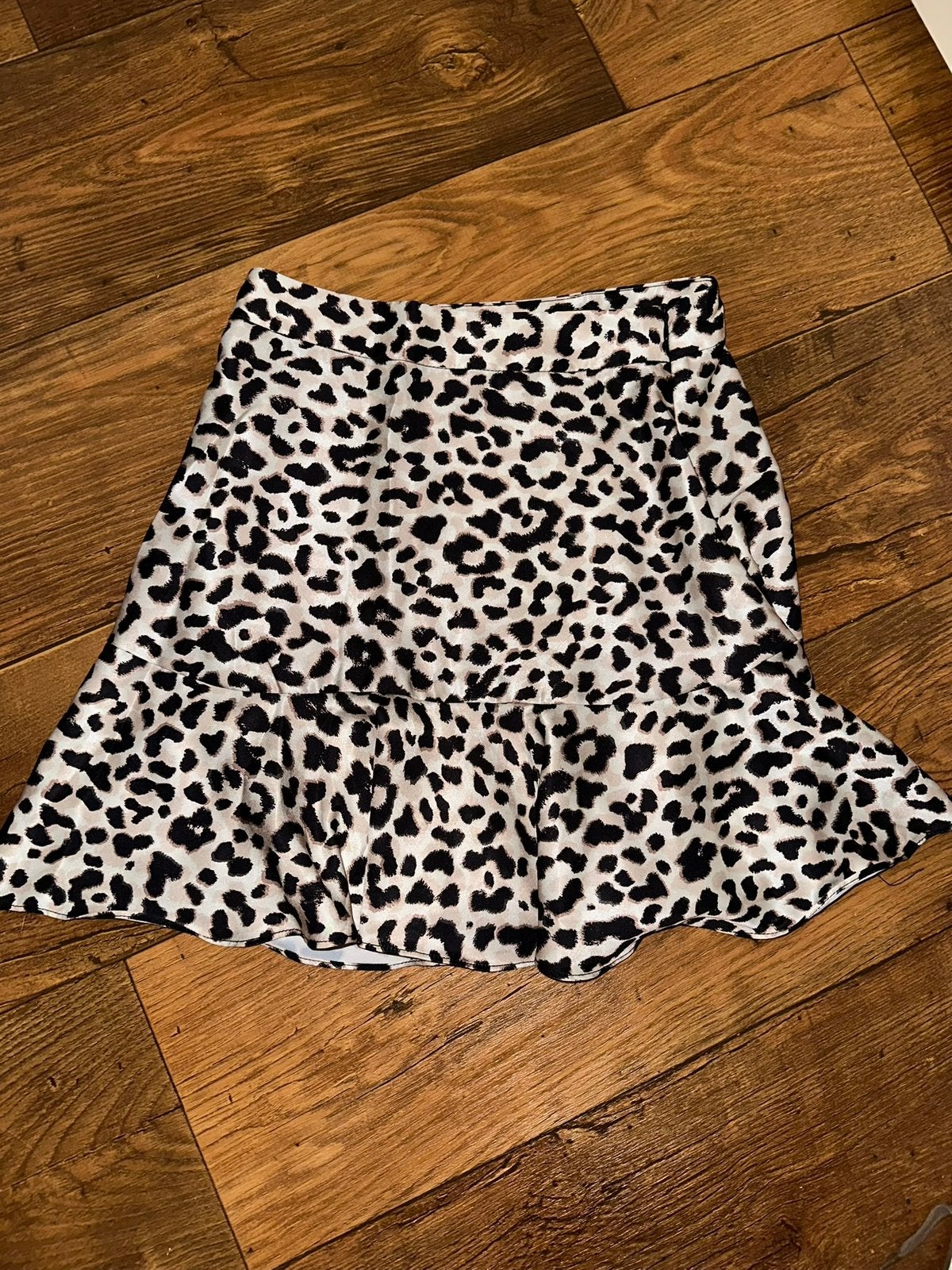 Dames panterprint korte rok van Amisu, Bruin, Ophalen of Verzenden, Zo goed als nieuw, Maat 36 (S)