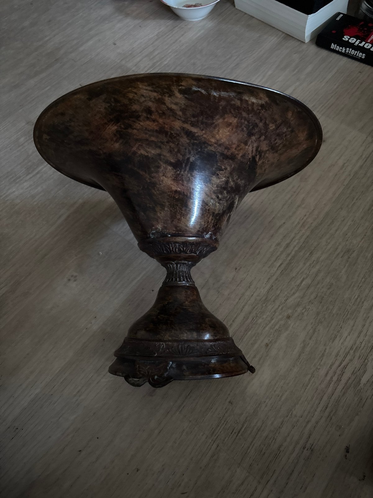 Antieke Bronzen Schaal op Voet - Decoratief, Ophalen