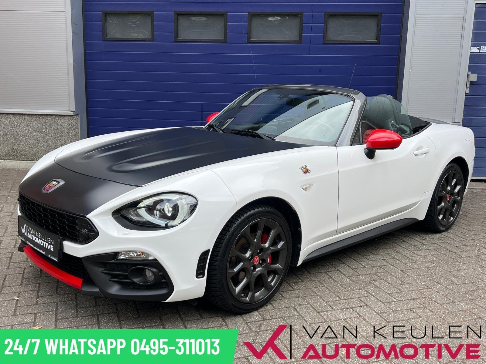 Abarth 124 Spider 1.4 170 PK l Navi l Keyles l Record Monza, Auto's, Automatische klimaatregeling, Gebruikt, Zwart, 4 cilinders