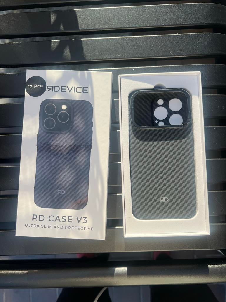 Nieuw Carbon iPhone 17 Pro Telefoonhoes Reborn Device RD V3, IPhone 17, Zwart, Overige merken, Nieuw