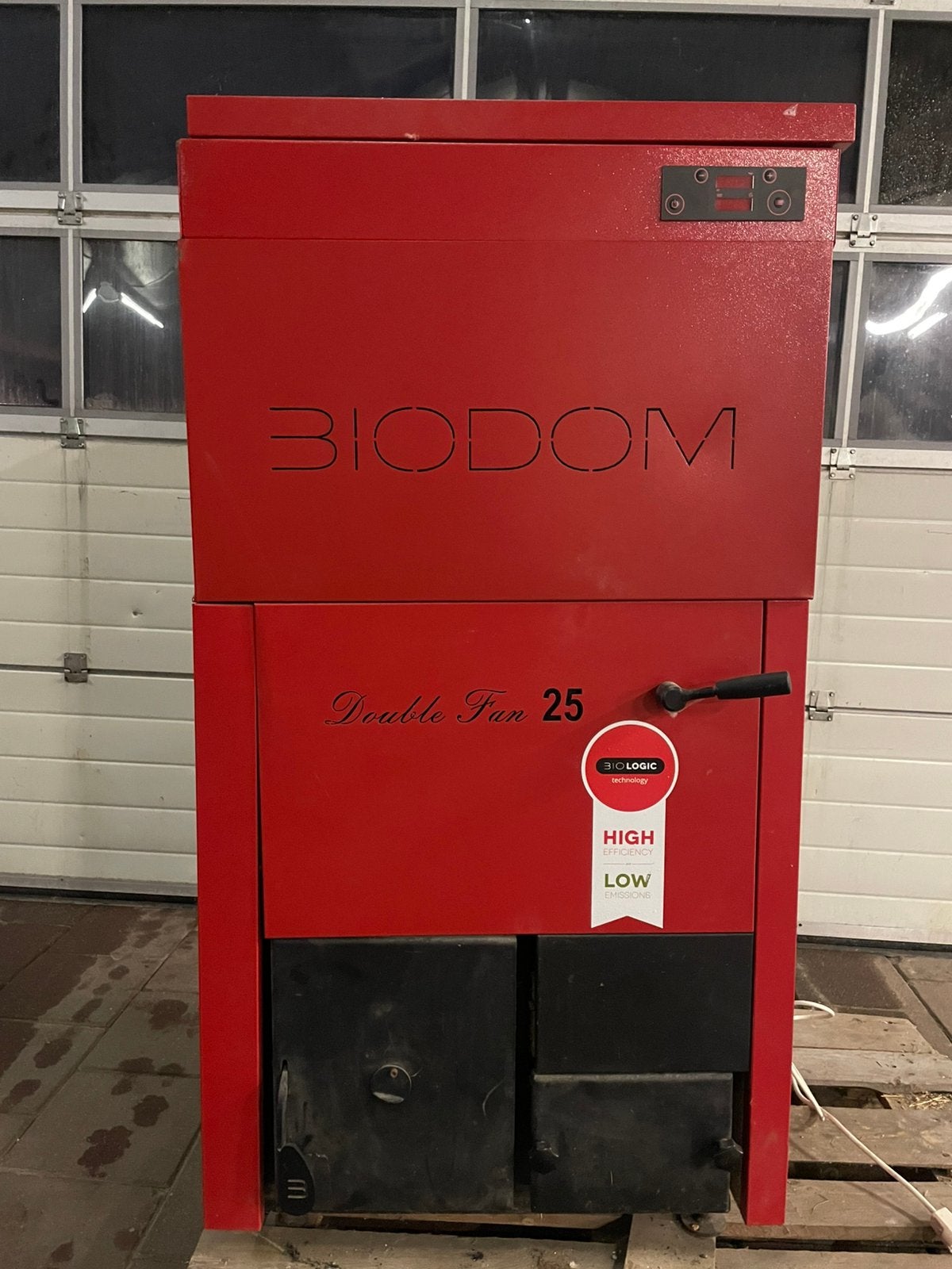 Biodom 23 kw palletketel palletkachel verwarming cv, Ophalen, Gebruikt