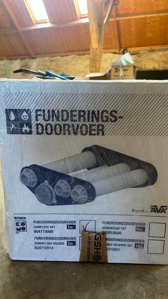 Funderingsdoorvoer nieuw, Caravans en Kamperen, Ophalen of Verzenden, Nieuw