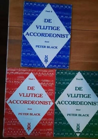 lesboeken accordeon-de vlijtige accordeonist delen 1,2,3, Gebruikt, Overige genres, Ophalen of Verzenden, Artiest of Componist