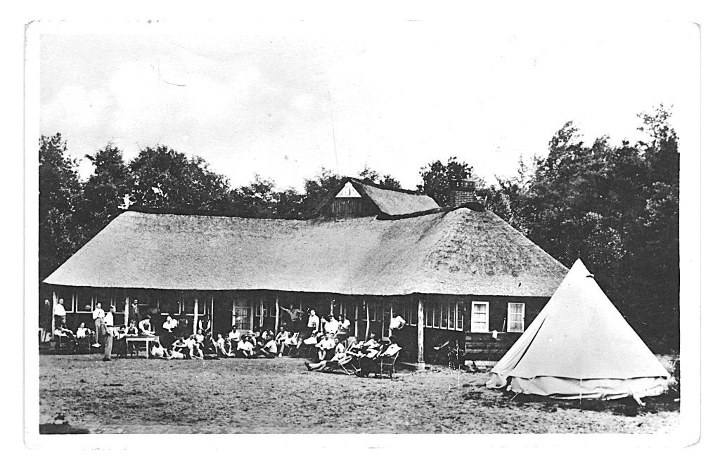 939617 Hulsthorst NJV Ledenkamp Zomeravond v het Kamphuis, Verzamelen, Ophalen of Verzenden, 1940 tot 1960, Gelopen, Gelderland