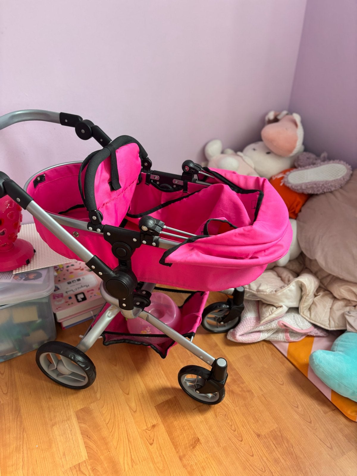 Roze poppenwagen, Kinderen en Baby's, Ophalen, Gebruikt, Babypop