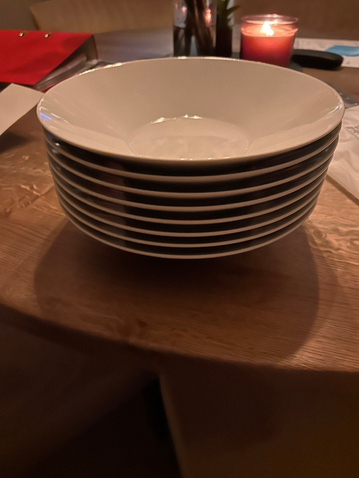 Pasta borden, Ikea., Ophalen of Verzenden, Zo goed als nieuw, Wit, IKEA