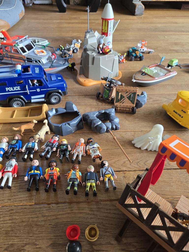 Grote partij Playmobil met diverse sets en figuren, Ophalen of Verzenden, Zo goed als nieuw, Los playmobil