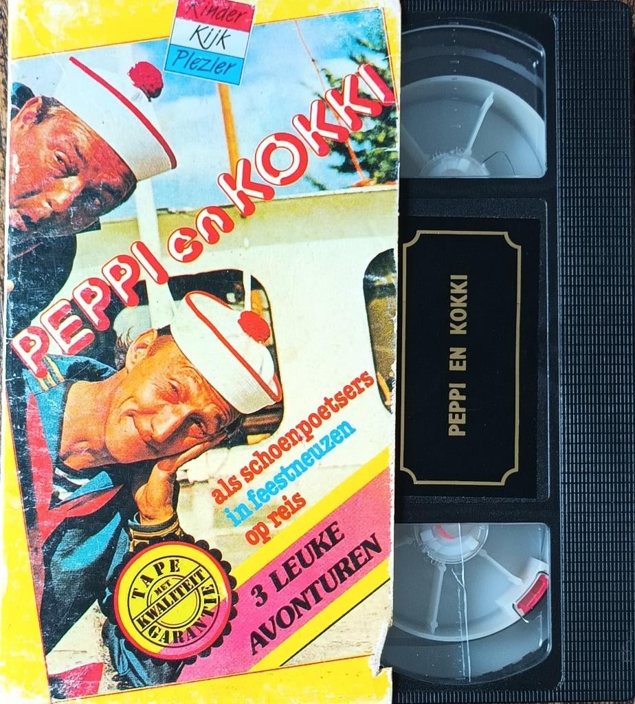 Peppi en Kokki als schoenpoetsers VHS, Gebruikt, Alle leeftijden, Kinderprogramma's en -films, Overige typen