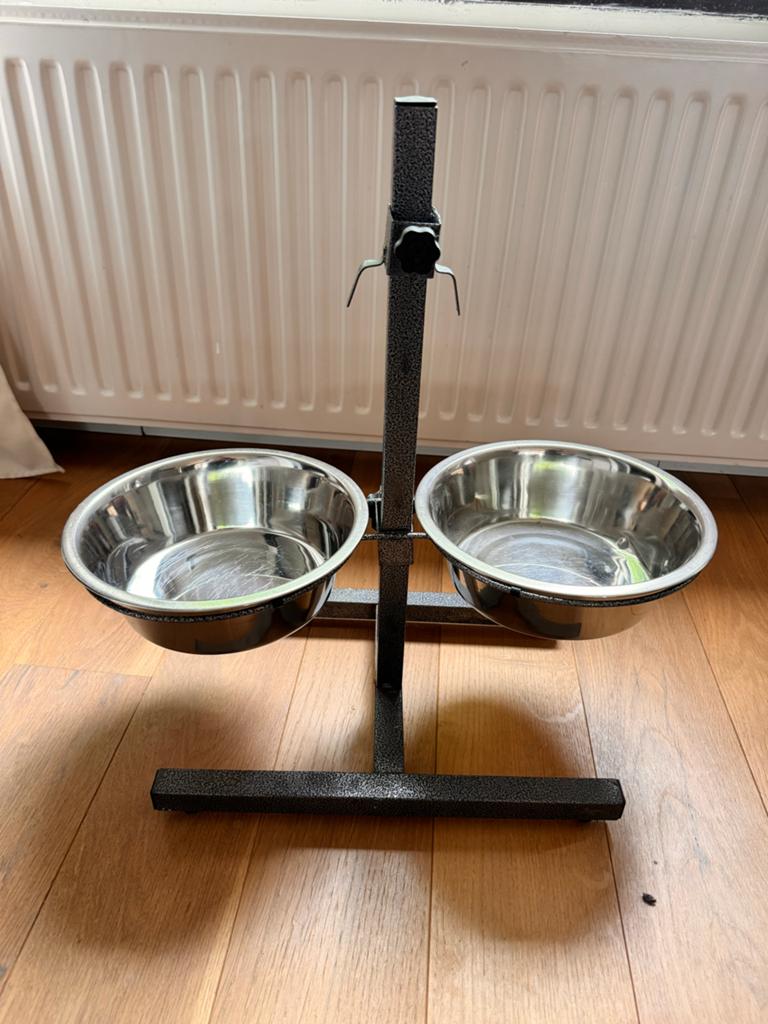Eet- en drinkbak voor hond, Dieren en Toebehoren, Ophalen, Verstelbaar