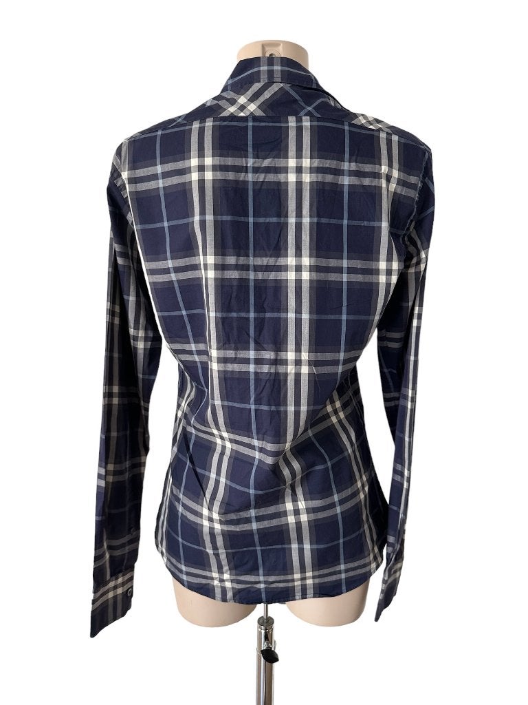 Burberry blouse S, Maat 38/40 (M), Zo goed als nieuw, Verzenden, Blauw