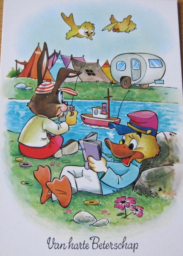 Beterschap - dieren op vakantie - nieuw, Ophalen of Verzenden, 1980 tot heden, Ongelopen, Overige thema's