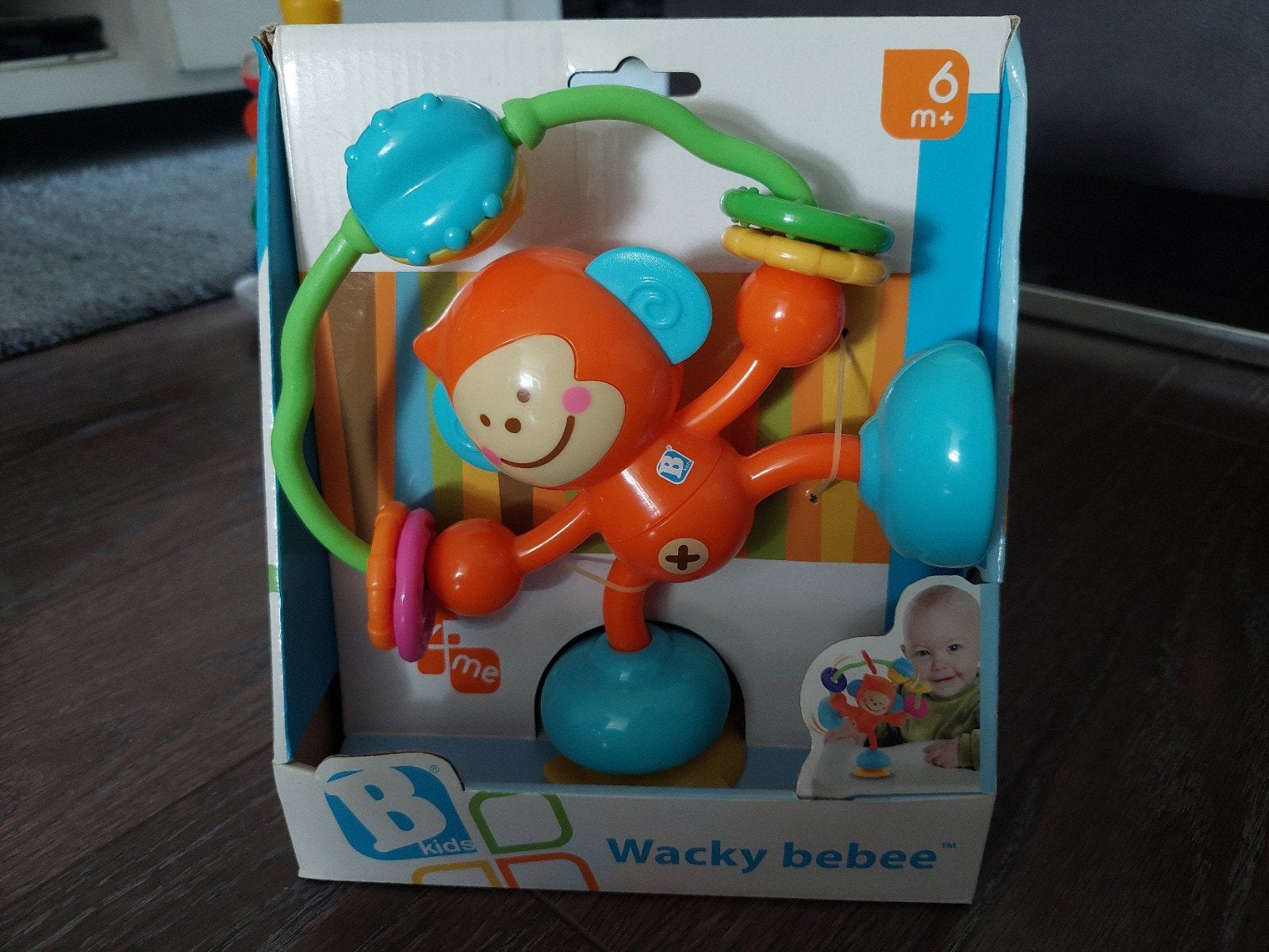 Wacky Bebee Baby speelgoed Aap tafel speeltje, Ophalen of Verzenden, Nieuw, Rammelaar, Met geluid
